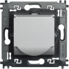 NT4141MAP LivingLight Розетка 2К+З с крышкой и суппортом, цвет алюминий Bticino