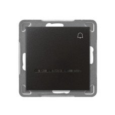 Ospel Impresja Антрацит Кнопка звонка с подсветкой, без рамки LP-6YS/m/50 Ospel Impresja Антрацит Кнопка звонка с подсветкой, без рамки LP-6YS/m/50