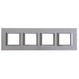 HA4802M4HCR Рамка Axolute Квадрат Хром 2+2+2+2 модуля Bticino