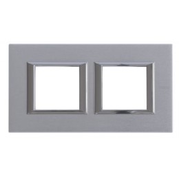 HA4802M2HCR Рамка Axolute Квадрат Хром 2+2 модуля Bticino