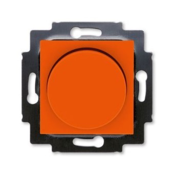 Светорегулятор ABB Levit поворотно-нажимной 60-600 Вт R оранжевый / дымчатый чёрный 3294H-A02247 66W 2CHH942247A6066