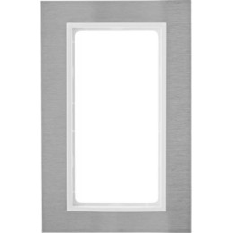 13093609 Рамка с большим вырезом B.7 Полярная белизна, нержавеющая сталь 2-постовая Berker