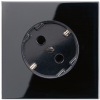 LS520-45SW LS 990 Черный Розетка с/з под углом 45 град Jung LS серия