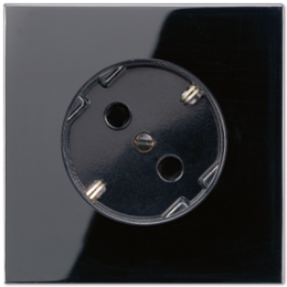 LS520-45SW LS 990 Черный Розетка с/з под углом 45 град Jung LS серия