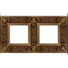 FD01412PB Рамка Granada Bright Patina 2-постовая Fede