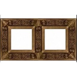 FD01412PB Рамка Granada Bright Patina 2-постовая Fede