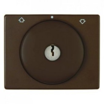 10790101 Центральная панель с замком к жалюзийному замочному выключателю цвет: коричневый, с блеском Arsys Berker