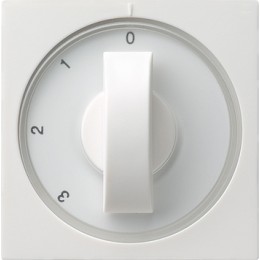 066903 Накладка с ручкой для трехступенчатого переключателя белый глянец Белый Gira