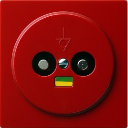 040543 Розетка выравнивания потенциалов, двухместная Красный Gira S-color