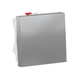 NU320630 Выключатель 1-клавишный, кнопочный, сх. 1 10 A, 2модуля, Алюминий Schneider Electric