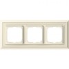 1723-832-500 Рамка Dynasty Слоновая кость 3-постовая ABB