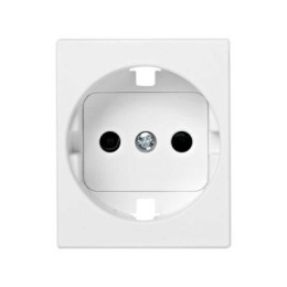 82041-50 Накладка с защитными шторками на розетку с заземлением, широкий модуль, S82C, белый Simon