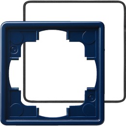 025146 Рамка с уплотнительной вставкой S-color Синий 1-постовая Gira