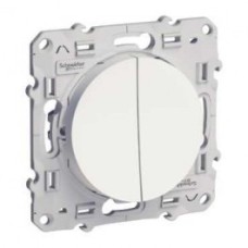 S52R213 Переключатель 2-клавишн белый Odace Schneider Electric S52R213 Переключатель 2-клавишн белый Odace Schneider Electric