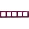 672565 Рамка Etika Сливовый 5-постовая Legrand