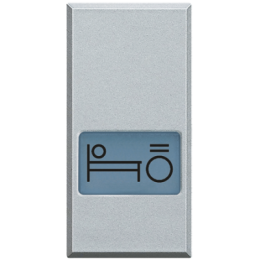 HC4921BL Axolute Клавиша свет кроват 1м алюм Bticino