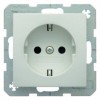 41238989 Штепсельная розетка SCHUKO цвет: полярная белизна, с блеском S.1/B.3/B.7 Glas Berker