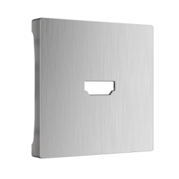 WL09-HDMI-CP Накладка для розетки HDMI (серебряный рифленый) Antik Werkel a041304