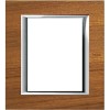 HA4826LTK Рамка Axolute Квадрат Тиковое дерево 3+3 модуля Bticino