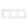 HA4802M3HVBB Рамка Axolute Квадрат Белое стекло 2+2+2 модуля Bticino