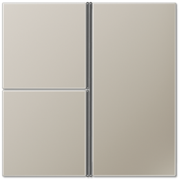 ES2403TSA Набор накладок, 3 группы, метал. ES Jung LS серия