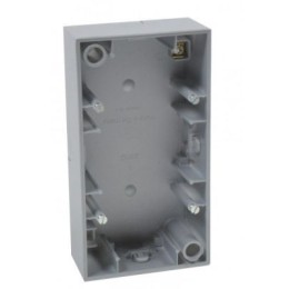 10429939 Коробка для наружного монтажа, 2-местная цвет: алюминий, матовый S.1 Berker