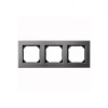MTN403314 Рамка M-Elegance Серый родий 3-постовая Merten