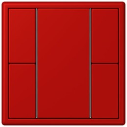 LC502TSA32090 Les Couleurs® Le Corbusier KNX кнопочный модуль F 50 с двумя парами кнопок rouge vermillon 31 Jung