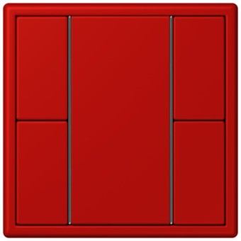 LC502TSA32090 Les Couleurs® Le Corbusier KNX кнопочный модуль F 50 с двумя парами кнопок rouge vermillon 31 Jung