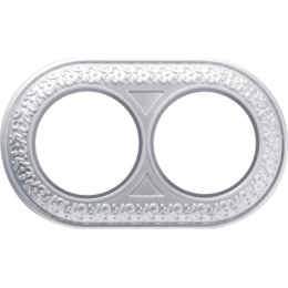 WL70-frame-02 Рамка на 2 поста (жемчужный) Antik Runda Werkel a037886