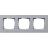 0213255 Рамка установочная для монтажа заподлицо E2 Алюминий 3-постовая Gira