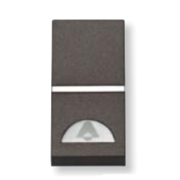 N2104 AN Механизм 1-клавишной кнопки с клавишей и символом "ЗВОНОК", 1-модульный, серия Zenit, цвет антрацит, ABB