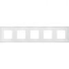FD01605WH Рамка New Marco Белый 5-постовая Fede