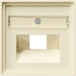 028401 Накладка 50*50 мм для розеток UAE/IAE с полем для надписи Кремовый Gira