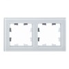 ATN330102 Рамка двойная Schneider Electric Atlasdesign Nature, матовое белое стекло