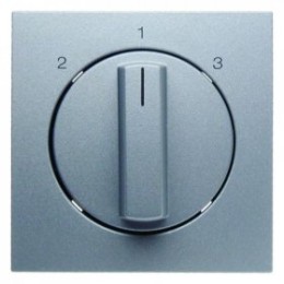 10841404 Центральная панель с вращающейся ручкой для 3-уровневого выключателя цвет: алюминий, матовый B.1/B.7 Glas Berker