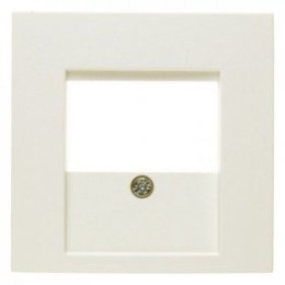 10338912 Центральная панель для розетки TAE цвет: белый, с блеском S.1 Berker