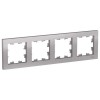 ATN000304 Рамка AtlasDesign Алюминий 4-постовая Schneider Electric
