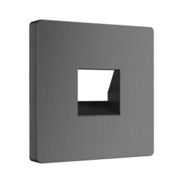 WL04-RJ-11-CP Накладка для телефонной розетки RJ11 (графит рифленый) Antik Werkel a046600