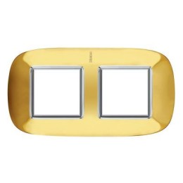 HB4802/2OR Рамка Axolute Овал Золото 2+2 модуля Bticino