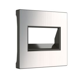 WL02-RJ45+RJ45-CP Накладка для двойной розетки Еthernet RJ-45 (глянцевый никель) Antik Werkel a040421