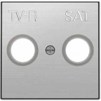 8550.1 AI Накладка для TV-R/ SAT розетки Нержавеющая сталь , ABB