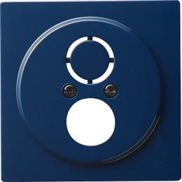 027746 Накладка с опорной пластиной и переходником для вычислительной техники и средств связи Синий Gira S-color