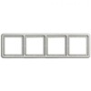 CD584LG Рамка CD 500 Светло-серый 4-постовая Jung