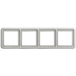 CD584LG Рамка CD 500 Светло-серый 4-постовая Jung
