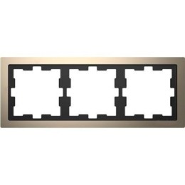 MTN4030-6550 Рамка D-Life Никель 3-постовая Merten