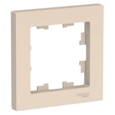 ATN000201 Рамка Atlasdesign Бежевый 1-постовая Schneider Electric ATN000201 Рамка Atlasdesign Бежевый 1-постовая Schneider Electric