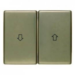 14340101 Клавиши с оттиском Стрелка цвет: светло-бронзовый, металл Arsys Berker