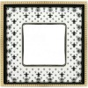 FD01471NEOB Рамка Belle Epoque Porcelain Черный / Золото 1-постовая Fede
