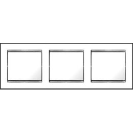 MTN471344 Рамка с полем для надписи M-Smart Бежевый 3-постовая Merten